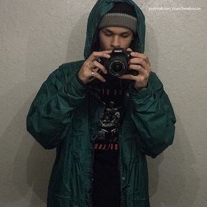 Reflective Teal Windbreaker Adjustable/Detatchable